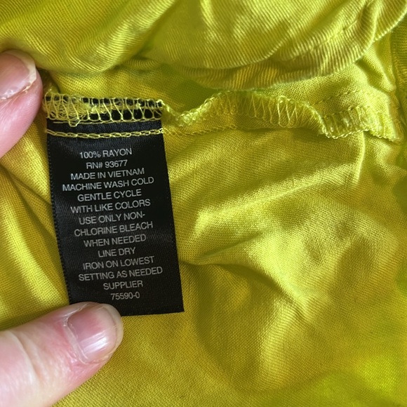 🪷 bright yellow worthington blouse 🪷 large - Picture 4 of 8